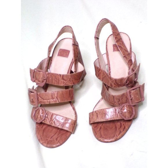 LOUISE ET CIE Loni Block Heel Strappy Sandal Shoes 9 Soft Rose NEW $160 - Picture 5 of 11